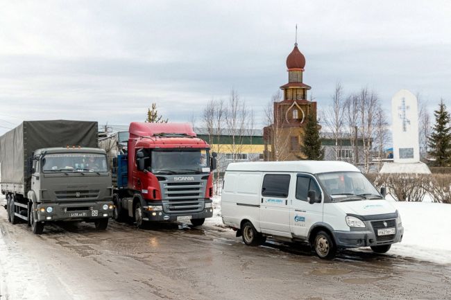 15 апреля из Ухты отправился очередной конвой с гуманитарной помощью для поддержки участников СВО